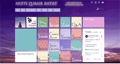 Desktop Screenshot of muftizubair.co.za
