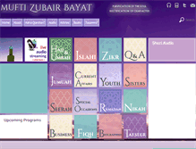 Tablet Screenshot of muftizubair.co.za